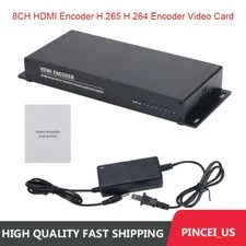 8CH HDMI Encoder H265 H264 Encoder Video Card for Video Streaming Multi-protocol