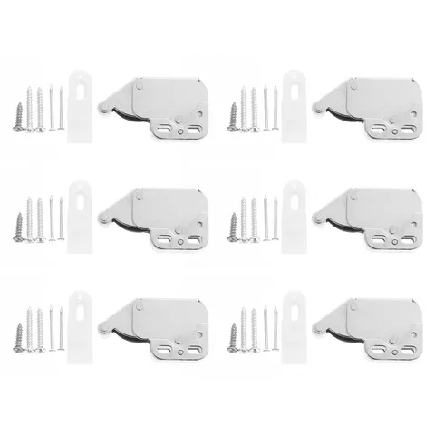 6PCS Automatic Spring Snap Automatic Spring Snap Self Locking Door Lock