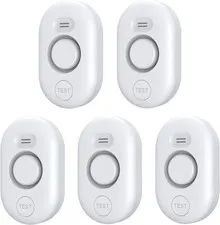 5 Pack Water Leak Detectors for Home, 100dB Water Sensor Alarm for Basement,Floo