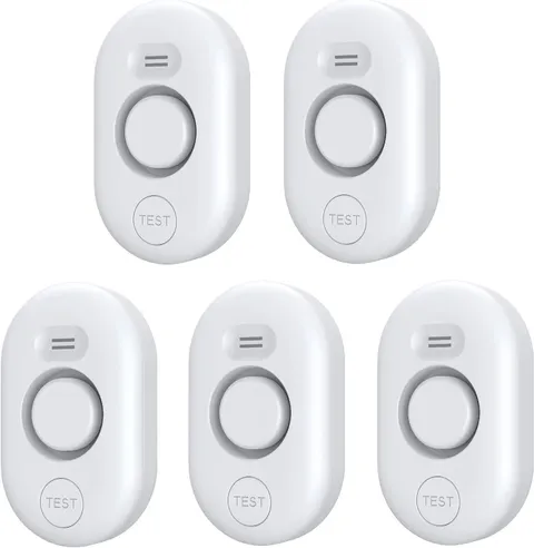 5 Pack Water Leak Detectors for Home, 100dB Water Sensor Alarm for Basement,Floo