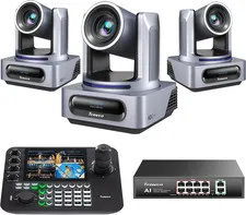 PTZ Camera Bundle/Kits - 20X NDI AI Humanoid & Face Auto-Tracking 3G-Sdi/Hdmi/Us