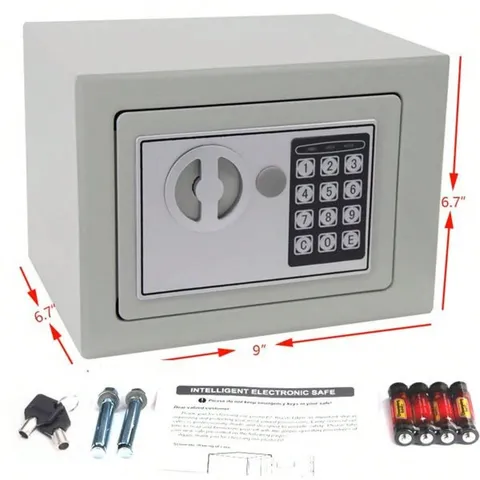 Digital Safe Box Electronic Keypad Lock Money Security Storage Box