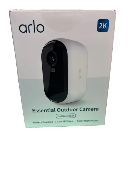 Arlo Essential Security Camera 2K Outdoor 2ndGen Wireless with Spotlight. NEW