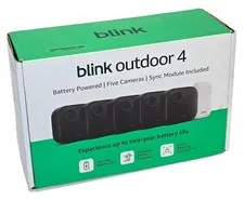 Blink Outdoor 4 Wireless Battery-Powered Security Camera System 5 Cam w/Sync Mod