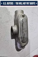 CROUSE-HINDS T38 Conduit Body, Rigid, Iron Alloy, T-shaped 1" (USED)