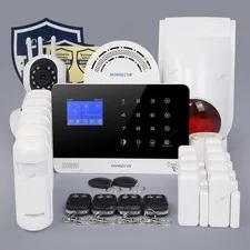 HOMSECUR Business Home Wireless Alarm System Kit + CCTV Camera & Flash Siren