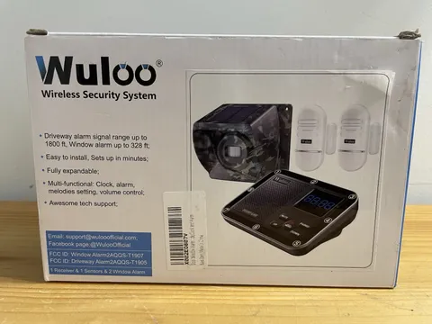 Wuloo Wireless Security System 1800ft Range Driveway Alarm Home Security System