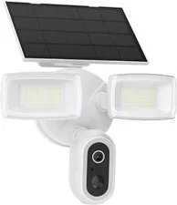 Solar Flood Light Camera, 2K Wireless Outdoor Floodlight Security Cam with USB-C