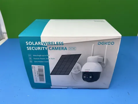 DEKCO DC9E Solar Powered Wi-Fi Wireless Security Camera White Open Box