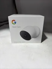 Google Nest Cam Indoor/Outdoor Wire Free Security Camera Snow GA01317-US