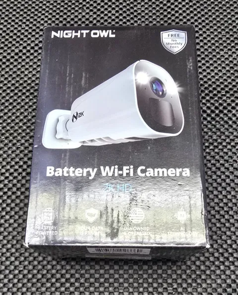 Night Owl 2K Battery Indoor/Outdoor WM-CAM-BWNIP4BU Camera 2Way Radio