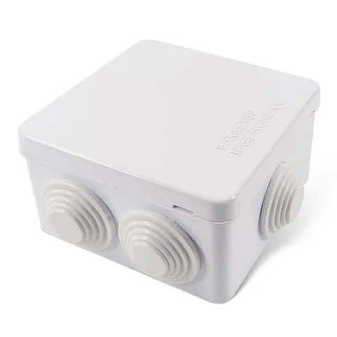 Sunnyglade ABS Plastic Electrical Junction Box IP55 3.4"x3.4"x2", White