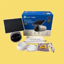 FOR PARTS Tapo C465 MagCam 4K Outdoor Security Camera w Solar Panel #5834 z39b19