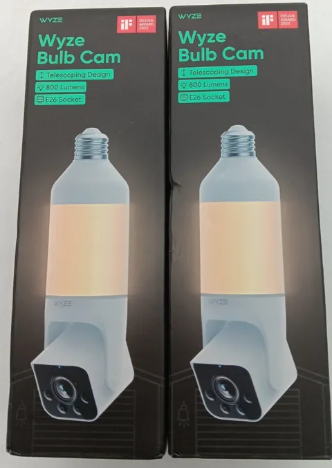 WYZE Bulb Cam 2K Smart Security Camera E26 Socket 800 Lumens / Brand NEW Sealed