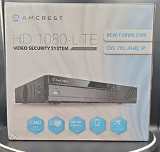 Amcrest 8CH 1080N DVR Remote Viewing HDMI/VGA Alexa Wi-Fi AMDVTE8L8
