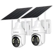 2-Pack Pan/Tilt WiFi Cameras with Night Vision