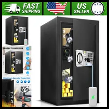 TOTOY Fireproof Home Safe Box with Electronic Keypad and Removable Shelf