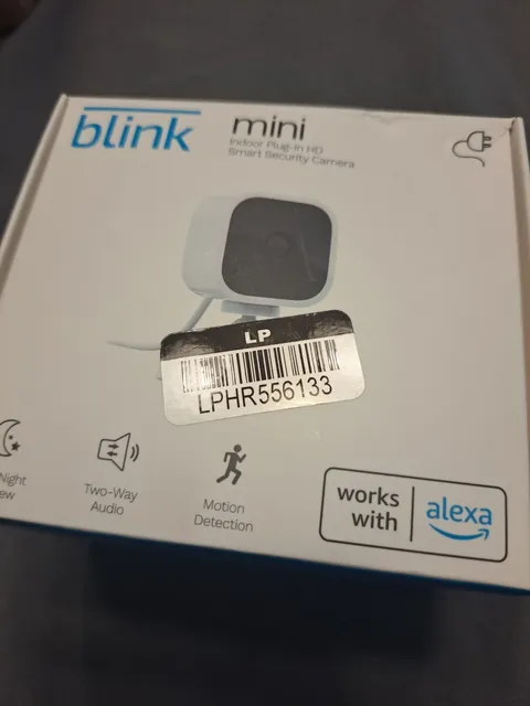 Blink Mini Indoor Plug-In Live HD Smart Security Camera (New in Box)