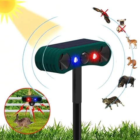 Outdoor Solar Wireless Motion Sensor Alarm 4 Mode Detector 130db Loud Noise