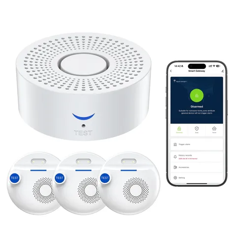 Nuleto WiFi Water Leak Detector 1s,Smart Sensor Alarm,Water Alarm White