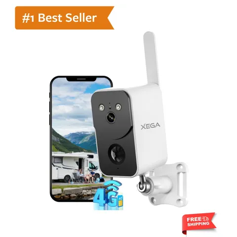 Portable 4G LTE Security Camera for RVs and Camping with Night Vision and Alerts