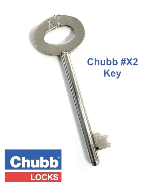 CHUBB / YALE Window Lock Key #X2 Suits 8K100, 8012 & 8003 -Free Post In Aust.