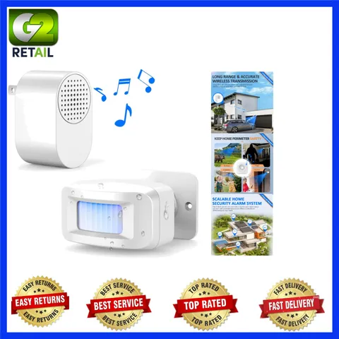 Driveway Alarms Wireless Outside Weatherproof - Motion Sensor Alarms System Moti