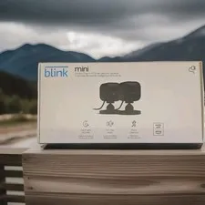 Blink Mini Indoor Plug-In HD Smart Security Cameras (2 Pack) Alexa New Black