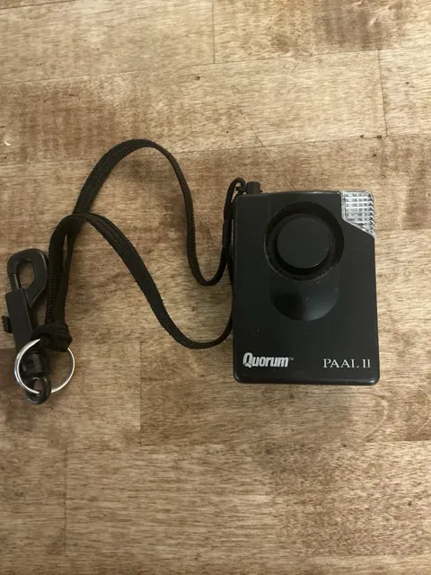 Quorum PAAL 2 Personal Security Alarm Clip & Pull Pin Black Works