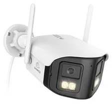 SANNCE 4MP Wireless Dual Lens Security IP Camera Color Night Vision 2 Way Audio