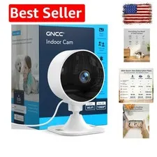 2.4GHz Indoor Security Camera, 1080P Home Camera for Pet Monitoring, Motion D...