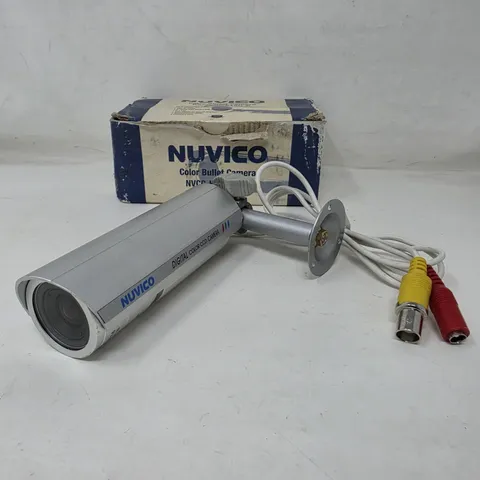 Compact Nuvico Color Bullet Security Camera nvcc-hwe49n-d Sony CCD Sensor Silver