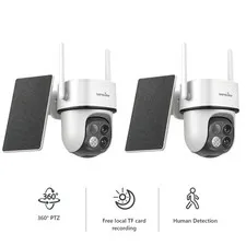 Wansview 2K Solar Security Camera Outdoor Wireless WiFi Free local storage