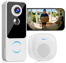 Videoportero WiFi 2K Inalámbrico con Audio, Detección y Timbre Inteligente