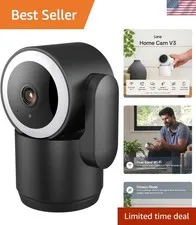 360° Luna Indoor Camera with Built-in Spotlight & Two-Way Audio for Home Safety
