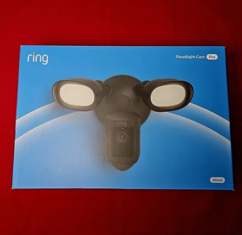 Ring Floodlight Cam Pro Wired, 1st Gen, 2K Video, Black, NEW + SEALED