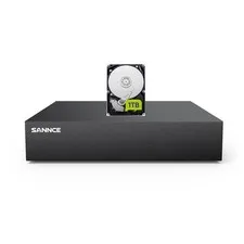 SANNCE HD 1080p Lite 8CH DVR 1TB Video Recorder for CCTV Security Camera System