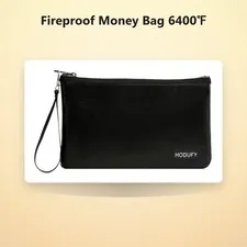 Fireproof Money Bag 6400℉, Fireproof Document Bags, Bank Cash Bag with Zipper...