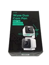 Pan Cam Duo, Dual Cam Indoor/Outdoor, Plug-in 2K Security Camera with Pan/Tilt/Z