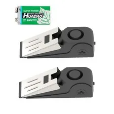 2 Packs Upgraded Door Stop Alarm Portable Wedge Stoppers 2