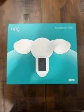 Ring Floodlight Cam Plus Wired 1080 HD Security Camera White New Sealed
