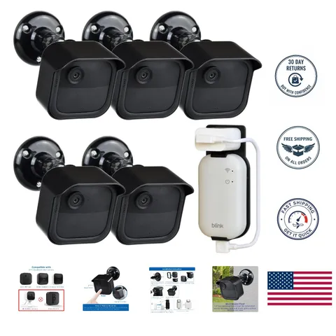 Complete Weatherproof Mounting Solution for Blink Outdoor Cameras - Pack of 5