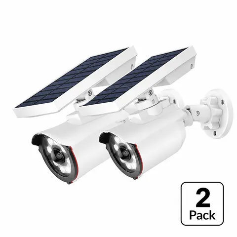 2 Solar Camera Security Outdoor 100% Wire-Free Security Cameras Wireless Outdoor