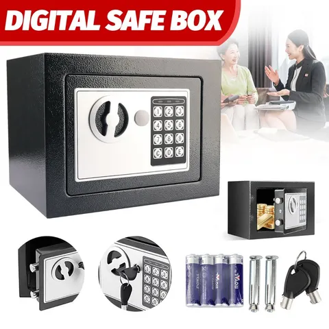 Digital Electronic Safe Box Keypad Lock Security Home Office Cash Jewelry US New