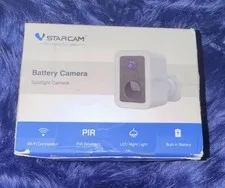 StarCam Battery Wi-Fi SpotlightCamera PIR Two-Way Audio Night Vision Solar
