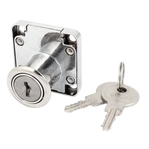 22mm High Cylinder Metal Cabinet Mailbox Drawer Safe Lock w 2 Keys