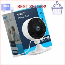 GNCC 2.4GHz Indoor Security Camera, 1080P Home Camera for Pet Monitoring, Motion
