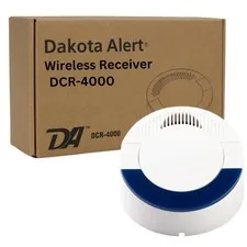 Dakota Alert DCR-4000 1-Mile Wireless Driveway Alarm Receiver White