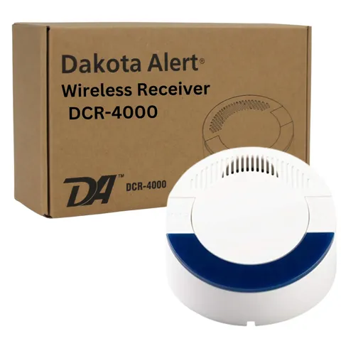 Dakota Alert DCR-4000 1-Mile Wireless Driveway Alarm Receiver White