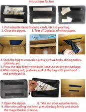 Diversion Safe Bag, Hidden Safe Bag, Concealed Valuables Safe, for Home Offic...